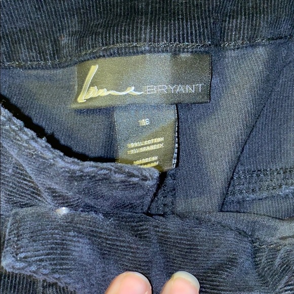 Plus Lane Bryant Black Corduroy Pants - Picture 2 of 3